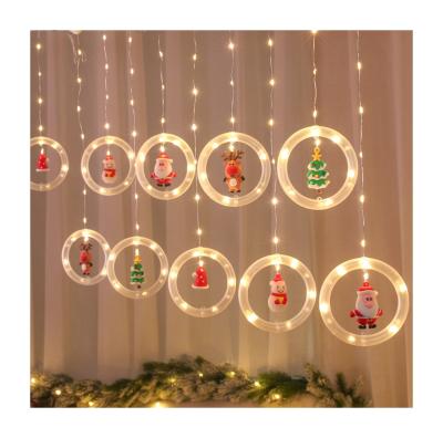 China Led Fairy Lights Garland Window Hanging Lights Xmas String Lights Christmas LED Curtain Lights with USB for Holiday Wedding Merry Christmas for sale