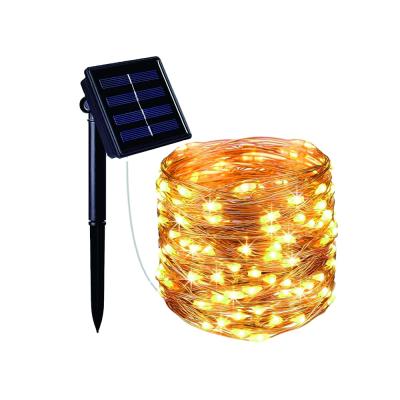 China Garden Wedding Party Solar Led Garden String Lights Use 10.9m Copper Wire 100L Solar Christmas Lights Outdoor for sale