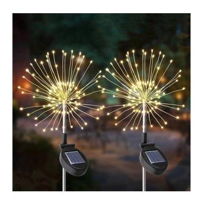 China Garden Outdoor Solar Firework Lights Garden Yard Pathway String DIY Flowers Outside Garden Lights for sale