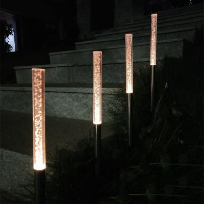 China Garden 1 Clog 4 Crystal Rod Solar Lights Products LED Acrylic Lamps Solar Outdoor Decorative Lights for sale