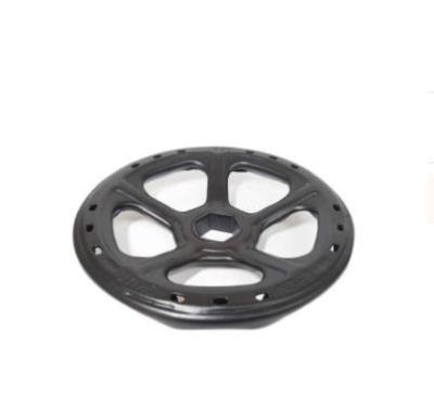 China Solid Densen Customized Cast Aluminum Three-Spoke Handwheel With Unthreaded Through Hole And Rotating Handle for sale