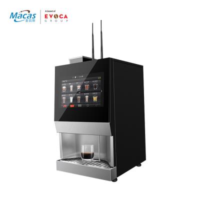 China Intelligente automatische espresso koffie machine met vers gemalen bonen Te koop