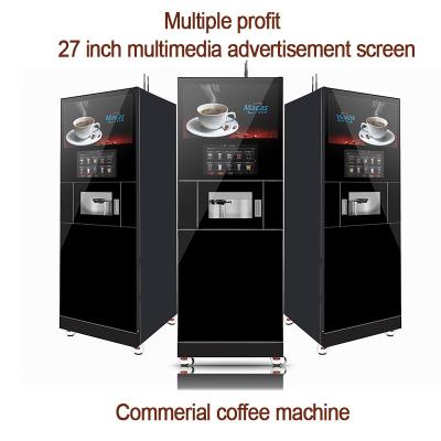 China máquina de venda automática de café totalmente automática e máquina de venda automática de chá máquina de venda automática de grãos de café para taça à venda