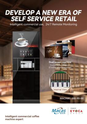 China Commercial Premix Vending Machine For Hot And Cold Tea & Coffee Self-Serve Coffee Maker Equipment for sale