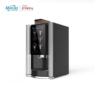 China Factory Direct Sale Automatic Commercial Coffee Making Vending Machine 15.6 Inches Touch Screen Hot Fresh Ground Tea Cof for sale