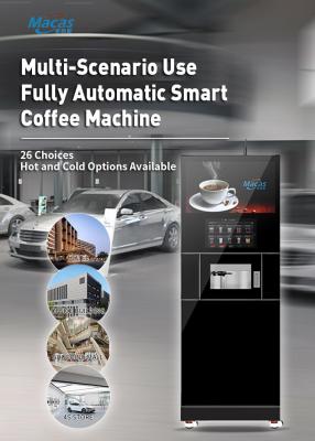 China Professional Shopping Mall Self Service Commercial Coffee Machines Coin Bill Credit Card Payment for sale