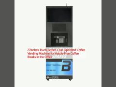 27inches Touch Screen Coin Operated Coffee Vending Machine for Hassle-Free Coffee Breaks in the Office