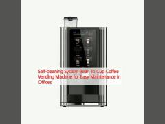 Self-cleaning System Bean To Cup Coffee Vending Machine for Easy Maintenance in Offices