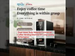 Sheet Metal Body Material Commercial Coffee Vending Machine for Long-Lasting Performance