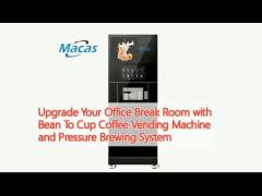 Upgrade Your Office Break Room with Bean To Cup Coffee Vending Machine and Pressure Brewing System