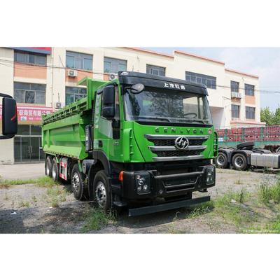 China 12 Wheel 4X4 980_865/280*8mm Rated Speed ​​1900Rpm Leaf Spring Suspension High Level Dump Truck for sale