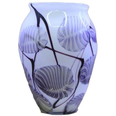 China contemporary classic handcrafted murano decoration glass table vase for sale