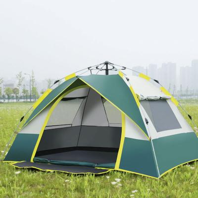 China Hot Selling Portable Easy-carry Outdoor Automatic Camping Tent Thicken Sunproof Rainproof Tent Single 3-4 Person Double Tent for sale