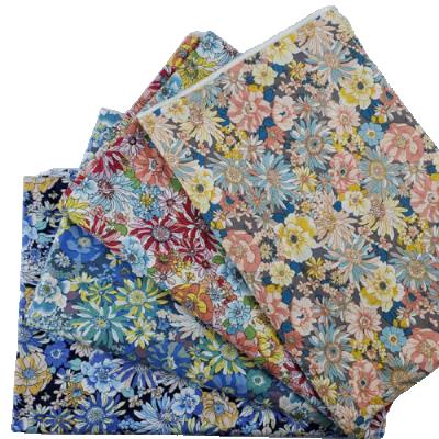 China Sustainable Hot Selling 100%cotton Printed Fabric Flower For Dress Clothing for sale