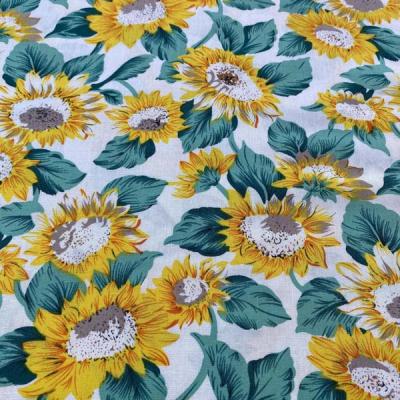 China Factory Price Wholesale 100 Pill Anti Cotton Flower Printed Woven Poplin Fabric For Dress for sale