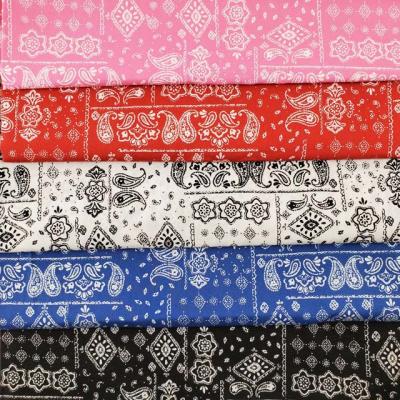 China Anti Pill Fabric Cotton Printed Bohemian Style Soft Breathable Fabric For Cloth for sale