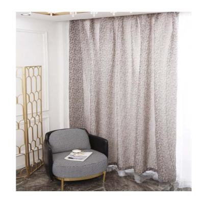 China Modern Translucent Floral Thick Tulle Window Curtain Fabric For Bedroom Living Room for sale