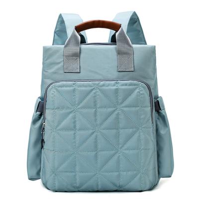 China Lignt Weight Baby Diaper Bag Backpack Large Capacity Polyester Baby Diaper Bag Waterproof Backpack For Mom for sale