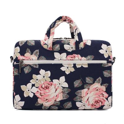 China Business Laptop Backpack Canvas Laptop Shoulder Bag Case 11 Inch 12 Inch 13 Inch Laptop Slim Messenger Bag for sale