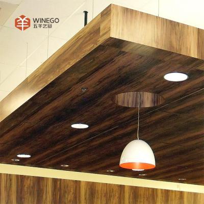 China Modern Winego 3d Art Wall Wood Panel Decorative Artistic Ceilings Ceiling Tiles Interior Decor Wood Acoustic Wall Panel for sale