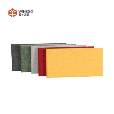 China Highly Effective Sound Absorbing Sound Absorption Fiberglass Cloth Wrapped Acoustic Panels For Cinema for sale