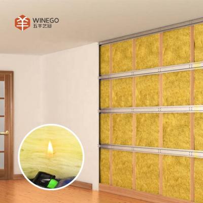 China Industrial Heat Sound Insulation Fiberglass Wool Insulation Board For Wall for sale