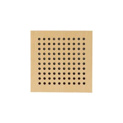 China Wholesale Custom Modern Insulation Board Formaldehyde Free Wooden Sound Insulation Household Perforated Sound Absorbing Wall Panel for sale