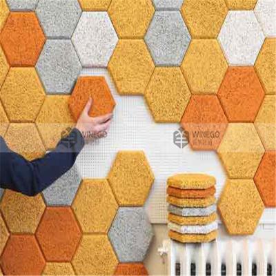 China Modern Office Meeting Room Wood Chips Soundproof Acoustic Panels For Wall/Wall Ceiling For Lobby for sale