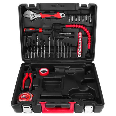 China Home Repair Tool Kits 37 Pcs With Plastic Box Hand Machine- Combo Sets Household Tool Kits for sale