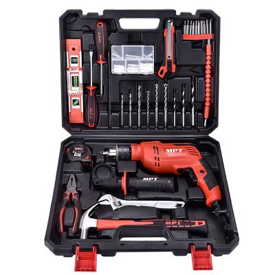 China /57pcs 13mm 10mm Electric Impact Drill Kit 550w Power Hand Drill Screwdriver Machine Tools Sets for sale