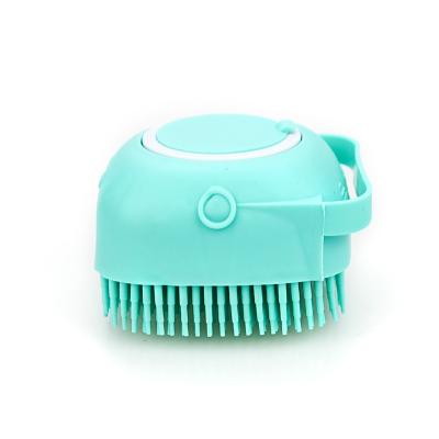 China Viable Wholesale Soft Silicone Massage Shower Brush Dog Bath Brush Pet for sale