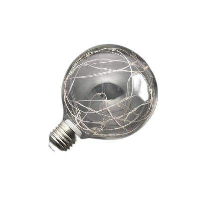 China Theme park holiday decoration g95 E27 2.4m 24 light christmas decorations lead glass copper wire bulb for sale