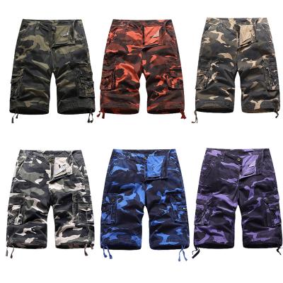 China QUICK DRY 2859 Camouflage Cargo Shorts Military Style Summer Sweatpants With Multi-pocket Cropped Pants For Men for sale