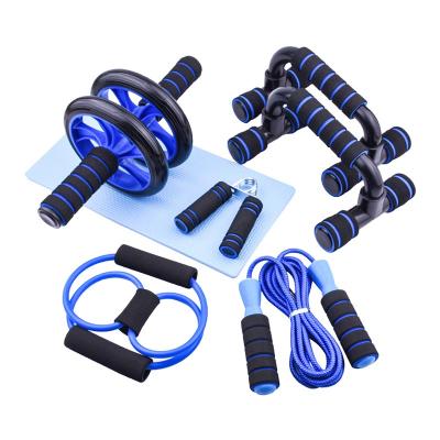 China Good material with high cost performance ab wheel roller unisex resistance fitness equipment ab wheel jump rope roller bands pull up bar for sale