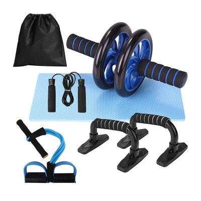 China Solid Safety Ab Roller 5 Wheel Set 5 in 1 Roller Kit Ab Exercise Abs Roller Multifunctional Abdominal Wheel Abs Sit for sale