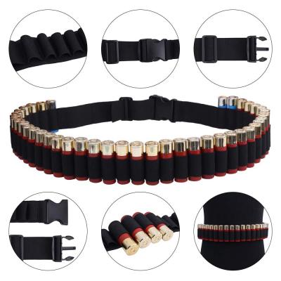 China Durable 50 Around Shell Holder Tactical Ammo Carrier 12GA Shotgun Sling Belt Rifle Holster for sale