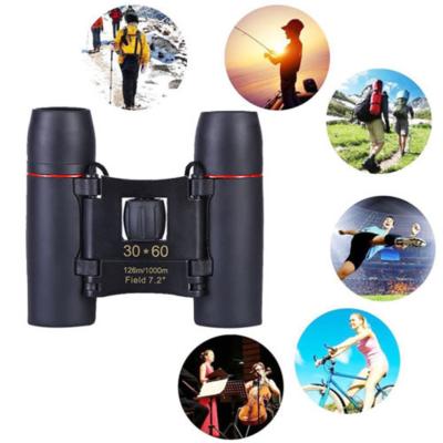 China TELESCOPE 30X60 Zoom Powerful Foldable Binoculars Mini Optical Telescope for Hunting Outdoor Sports Travel Camping Hiking for sale