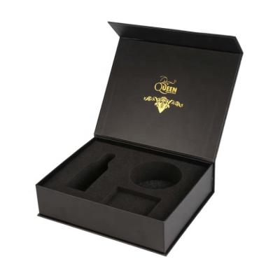 China Recycled Materials Logo Magnetic Luxury Custom Cardboard Gift Magnetic Gift Boxes With Foam/EVA for sale