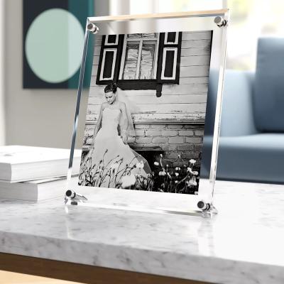 China Crystal Photo Tabletop Picture Frame NCD-43 Acrylic Stand for sale