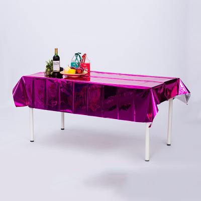 China Customized Waterproof PET Aluminum Film Foil Tablecloth For Toy / Gift Decoration for sale