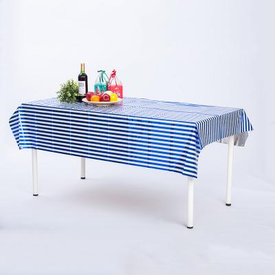 China Party Plastic Disposable Tablecloths Elegant Waterproof Table Cover For Special Events for sale