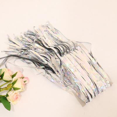 China Modern Silver Fringe Curtain For Vibrant Party Decor Tinsel Wall Backdrop Joy Colorful Foil Tassel Curtain for sale