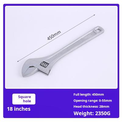 China Multifunctional Round Hole 12 Inch Spanner Wrench Electroplating Process Hardware Tool for sale