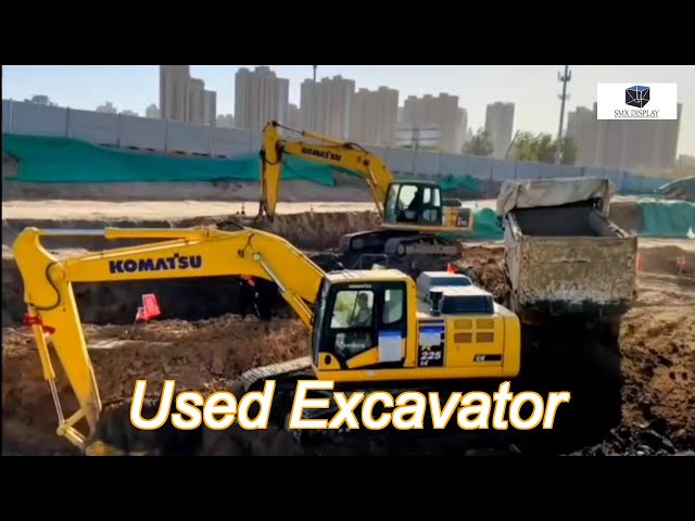 70% climbing ability komatsu pc225 excavator second hand crawler digger