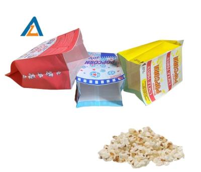 China Recycled Materials OEM Size Automatic Microwave Popcorn Custom Beans Packing Paper Bags for sale