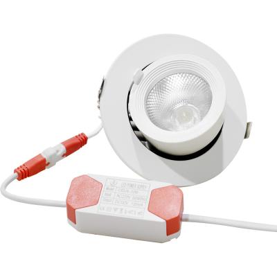 China JHOW C9207 Downlight Modern Adjustable Rotating Direction Downlight Trunk Spot Light Lamp Gimbal 7W for sale