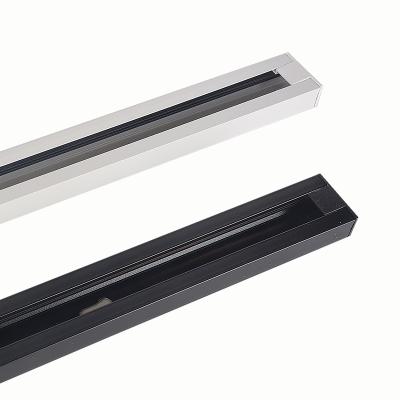 China Modern LED Track Light Custom Aluminum Rail 1.5Meter Length Spotlight Rail White Black for sale