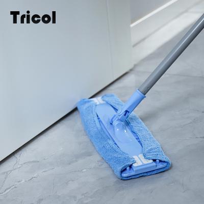 China Merry Christmas Sustainable Easy Cleaning Flat Floor S Microfiber Flat Mop for sale