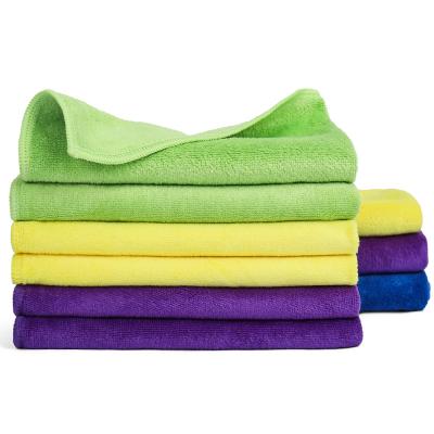 China Double Sided Professional Car Wash Towel Microfiber Car Cleaning Drying Towels Child Safe Double Grade for sale