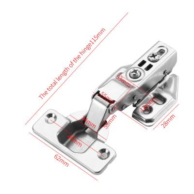 China Modern Furniture Hardware Clip On Hydraulic Door Closer Hinge Iron Solf Closer Cabinet Hinges for sale